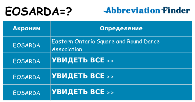 Что означает аббревиатура eosarda