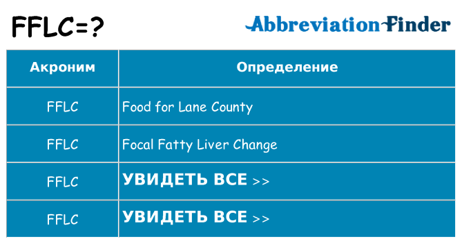 Что означает аббревиатура fflc