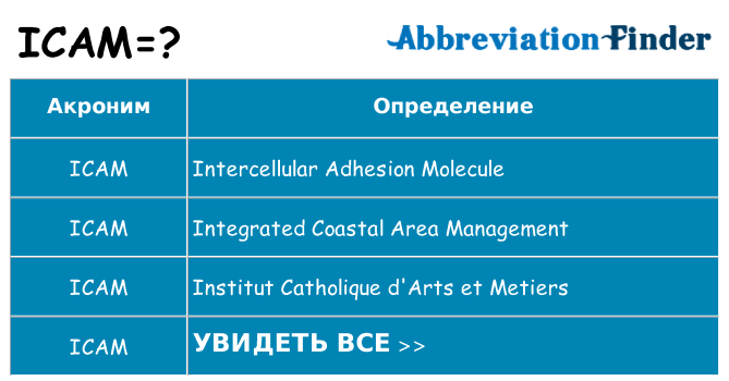 Что означает аббревиатура icam