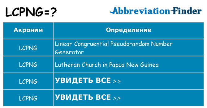 Что означает аббревиатура lcpng