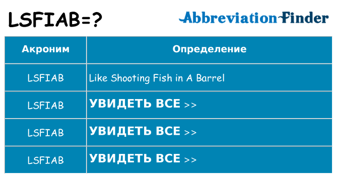 Что означает аббревиатура lsfiab