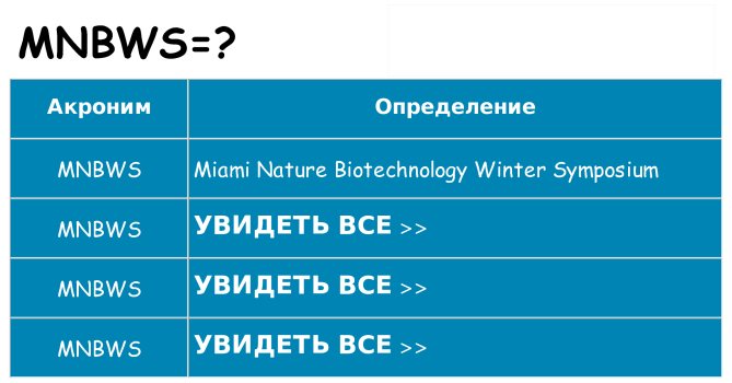 Что означает аббревиатура mnbws