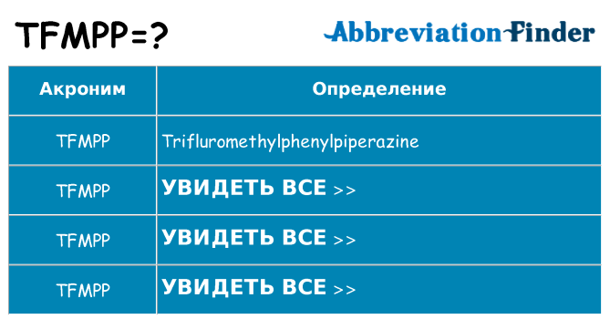 Что означает аббревиатура tfmpp