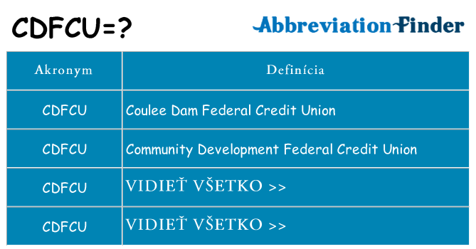 Čo stojí za cdfcu