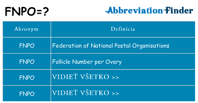 Čo stojí za fnpo