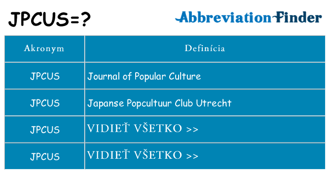 Čo stojí za jpcus