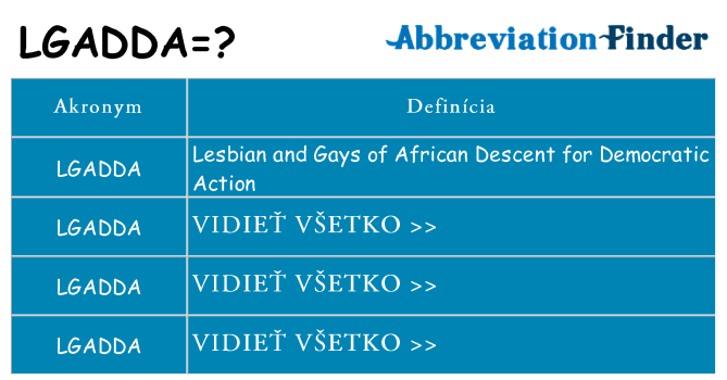 Čo stojí za lgadda