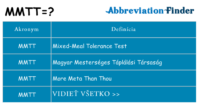 Čo stojí za mmtt