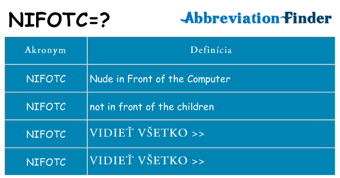 Čo stojí za nifotc