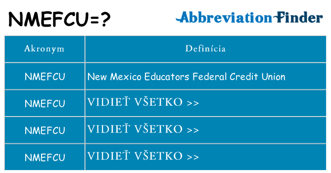 Čo stojí za nmefcu