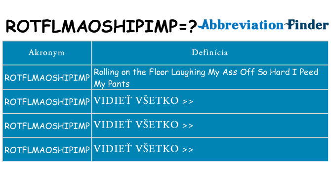 Čo stojí za rotflmaoshipimp