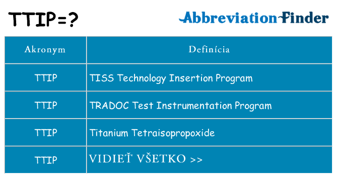 Čo stojí za ttip