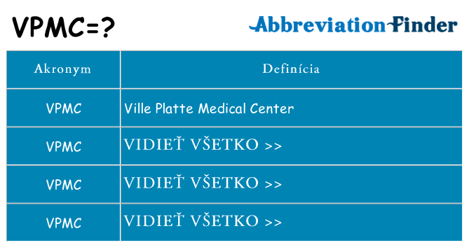 Čo stojí za vpmc
