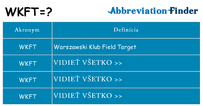 Čo stojí za wkft