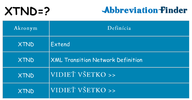 Čo stojí za xtnd