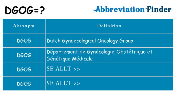 Vad står dgog för