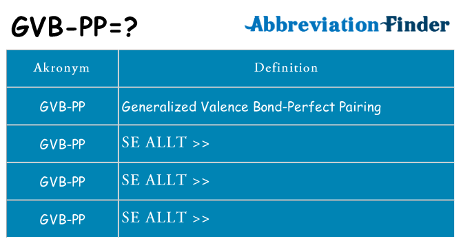 Vad står gvb-pp för