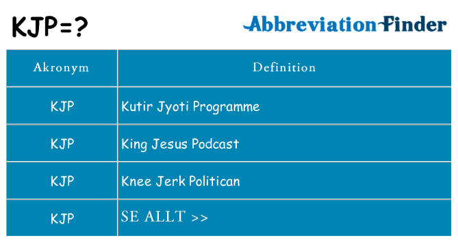 Vad står kjp för