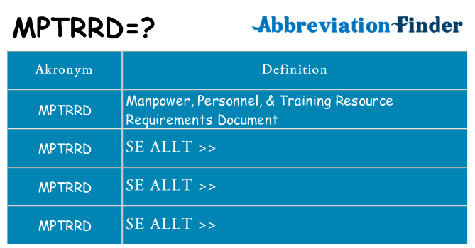 Vad står mptrrd för