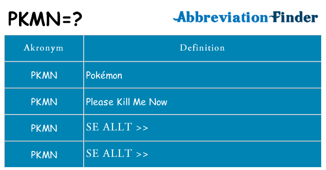 Vad står pkmn för