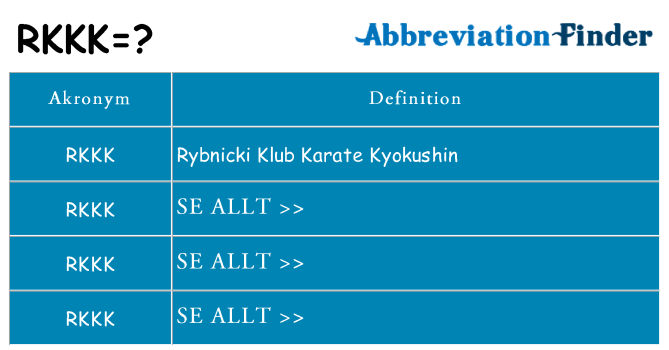 Vad står rkkk för
