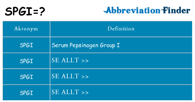 Vad står spgi för