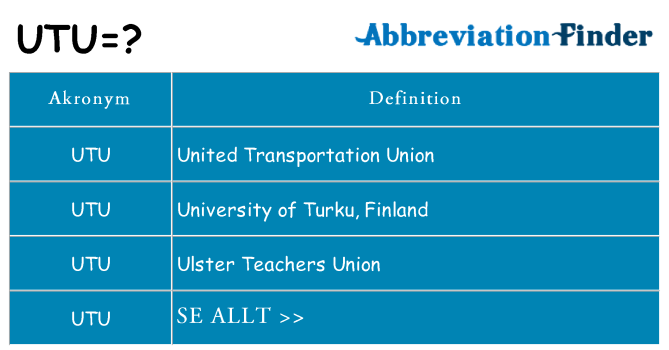 Vad står utu för