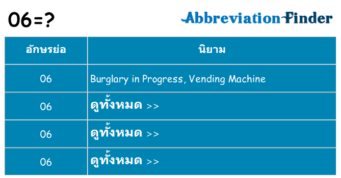 อะไรไม่ 06 ถึง