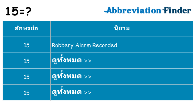 อะไรไม่ 15 ถึง