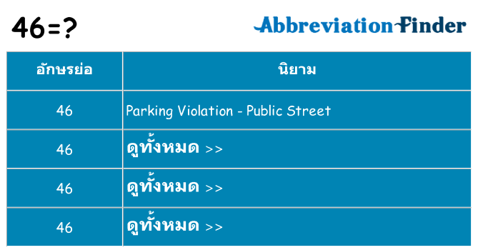 อะไรไม่ 46 ถึง