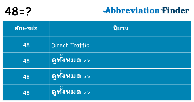 อะไรไม่ 48 ถึง