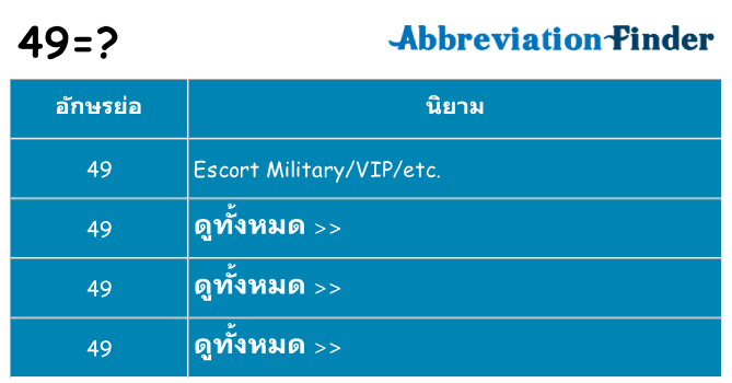อะไรไม่ 49 ถึง