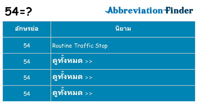 อะไรไม่ 54 ถึง
