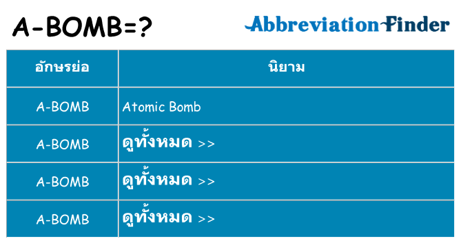 อะไรไม่ a-bomb ถึง