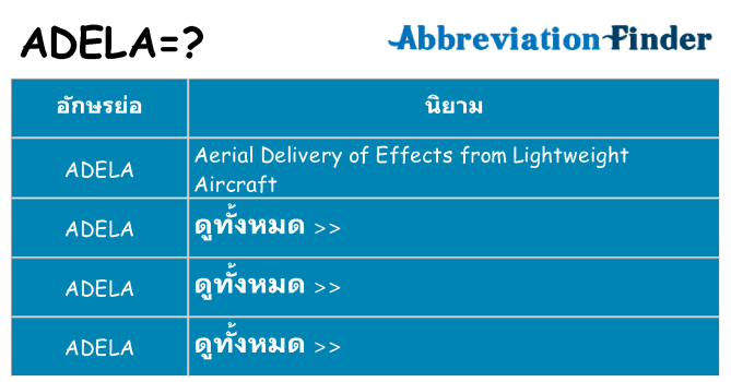 อะไรไม่ adela ถึง