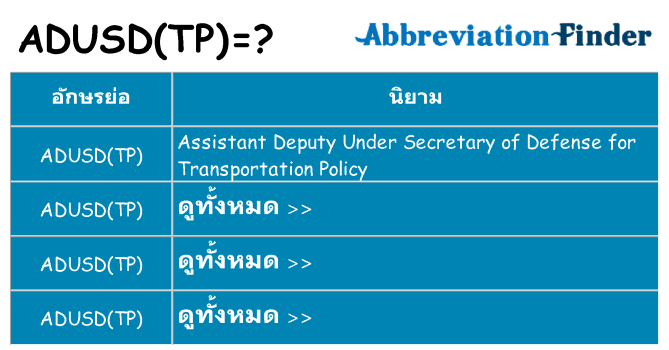 อะไรไม่ adusdtp ถึง