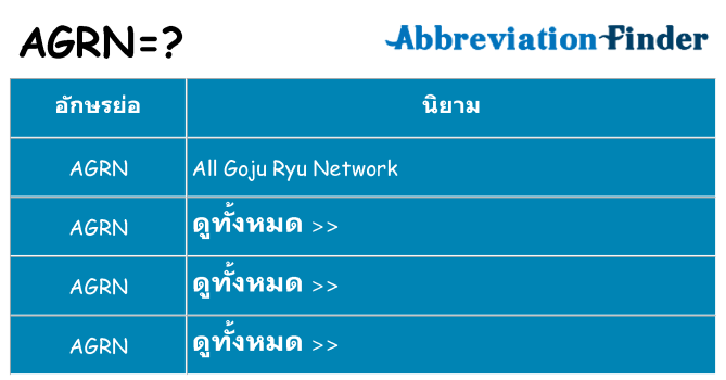 อะไรไม่ agrn ถึง