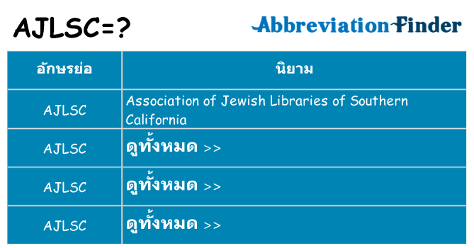 อะไรไม่ ajlsc ถึง