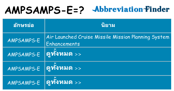 อะไรไม่ ampsamps-e ถึง