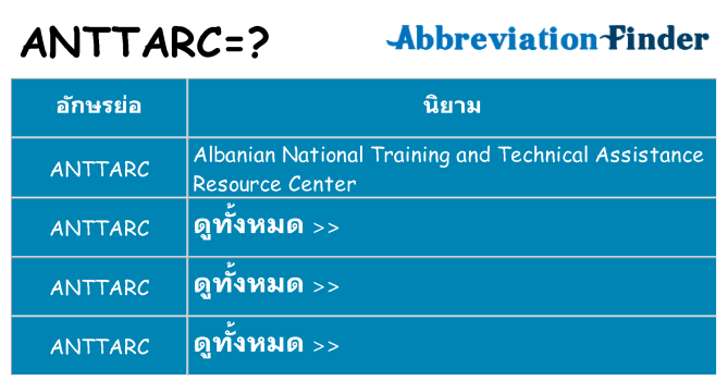 อะไรไม่ anttarc ถึง