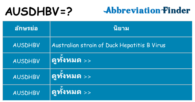 อะไรไม่ ausdhbv ถึง