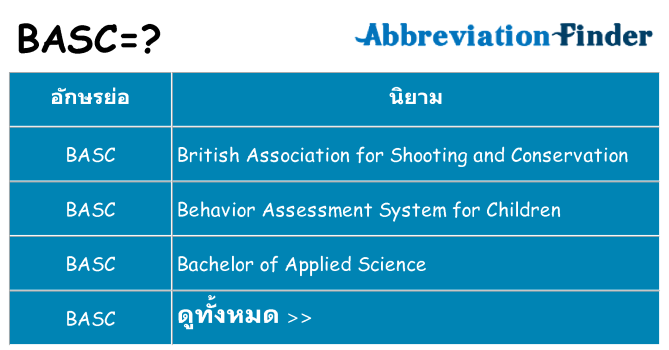 อะไรไม่ basc ถึง