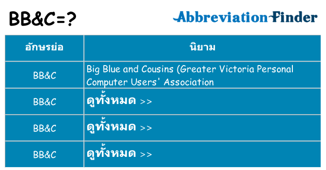 อะไรไม่ bbc ถึง
