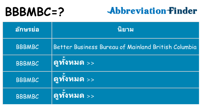 อะไรไม่ bbbmbc ถึง