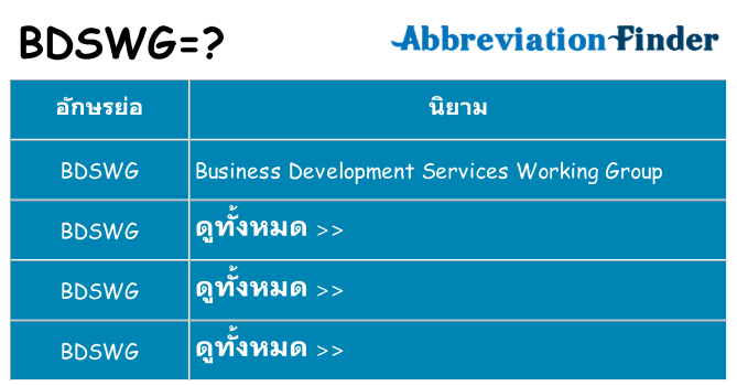 อะไรไม่ bdswg ถึง