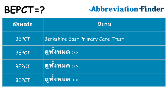 อะไรไม่ bepct ถึง