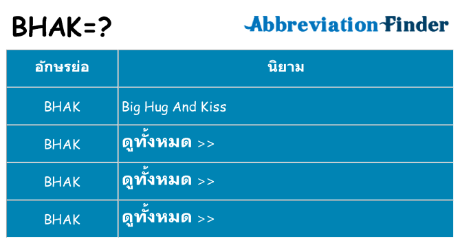 อะไรไม่ bhak ถึง