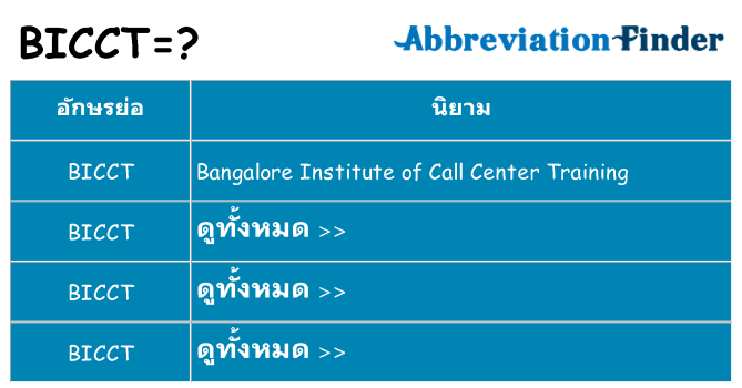 อะไรไม่ bicct ถึง