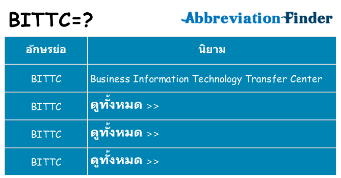 อะไรไม่ bittc ถึง
