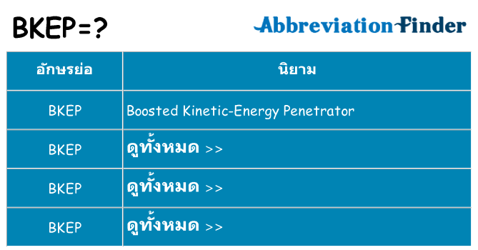 อะไรไม่ bkep ถึง